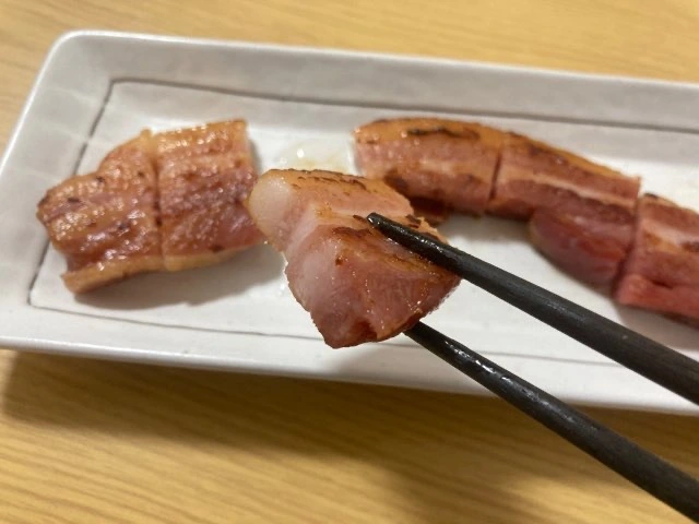 脂身は甘みがあって美味しい