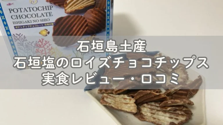 石垣島土産で石垣塩のロイズチョコチップス実食レビュー・口コミ